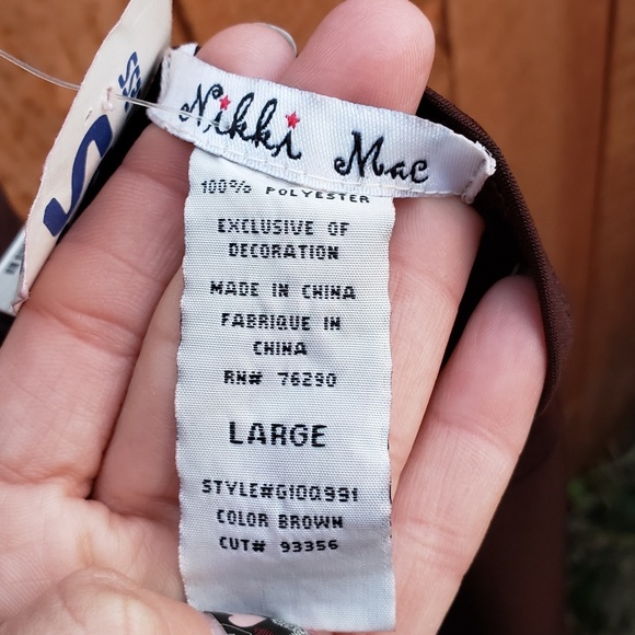 Women's Size L Brown Halter dress - Picture 4 of 4